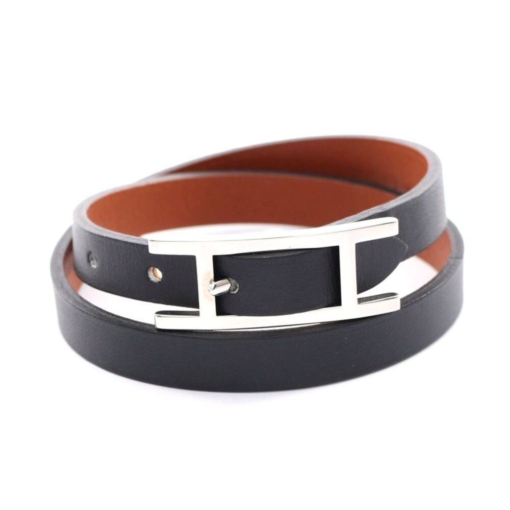 Hermes Leather Double Tour Bracelet